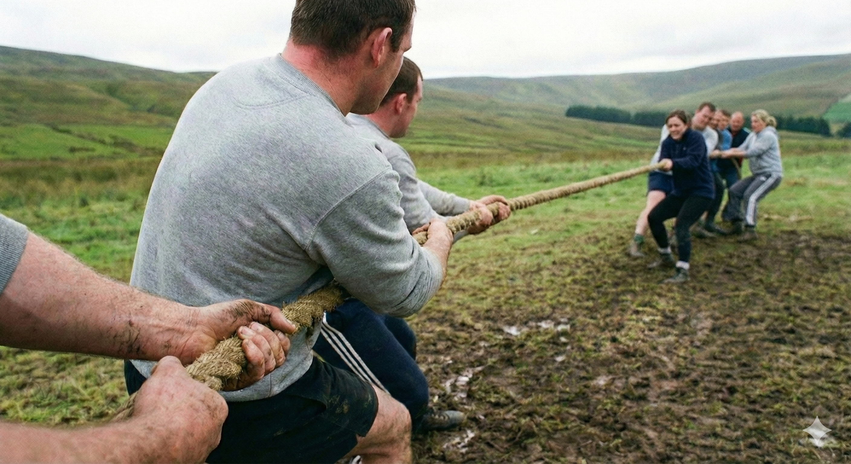 Highland Games: outdoor during the team event